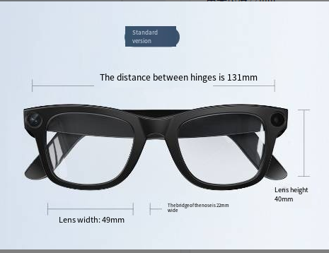 AI Camera Smart Glasses – HD Video, Translation & Object Recognition