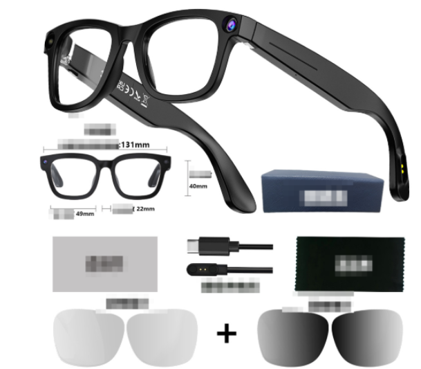 AI Camera Smart Glasses – HD Video, Translation & Object Recognition