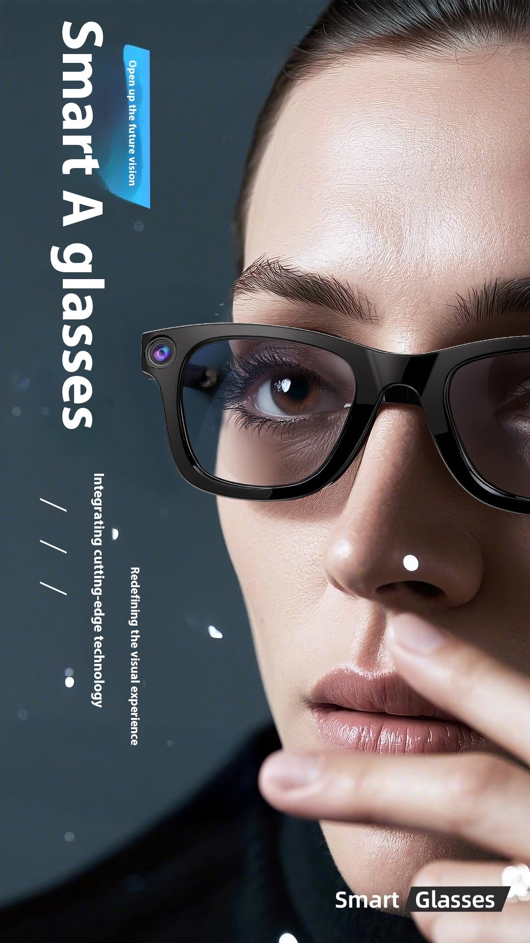 AI Camera Smart Glasses – HD Video, Translation & Object Recognition