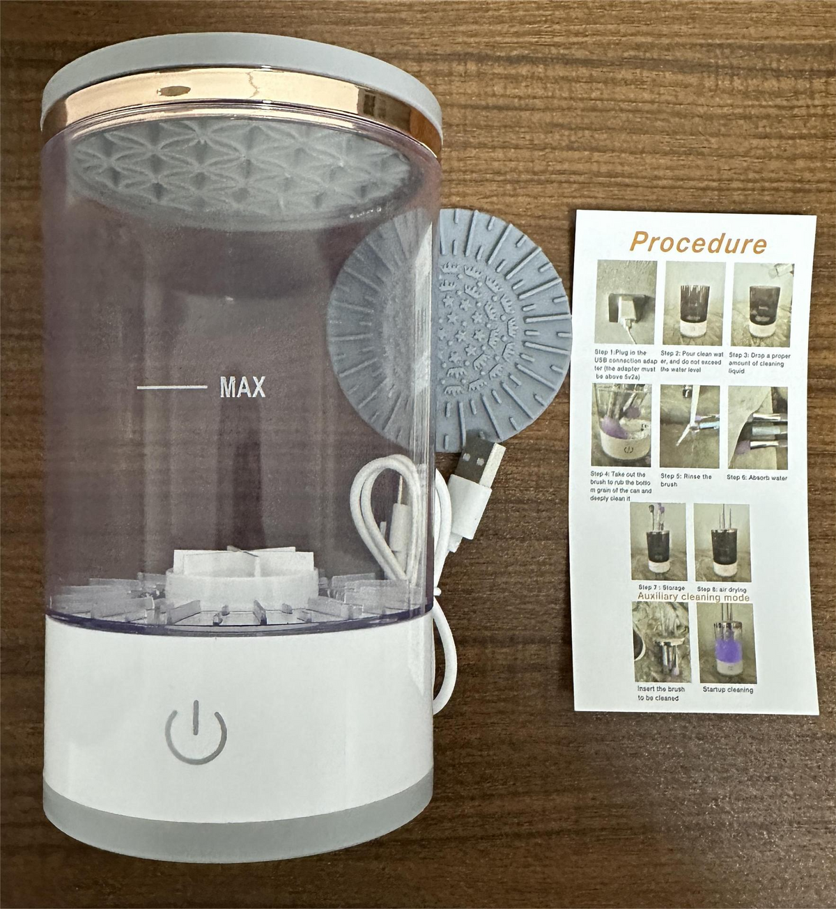Electric Makeup Brush Cleaner – Rechargeable, Fast Drying