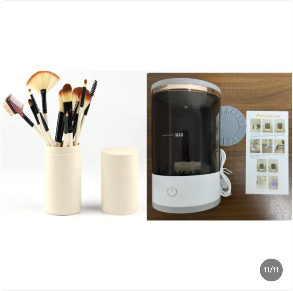 Electric Makeup Brush Cleaner – Rechargeable, Fast Drying